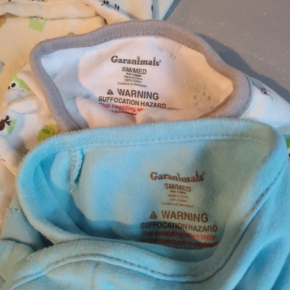 Baby Sleepsack Bundle (4) Size‎ Newborn, Small/Medium & Large